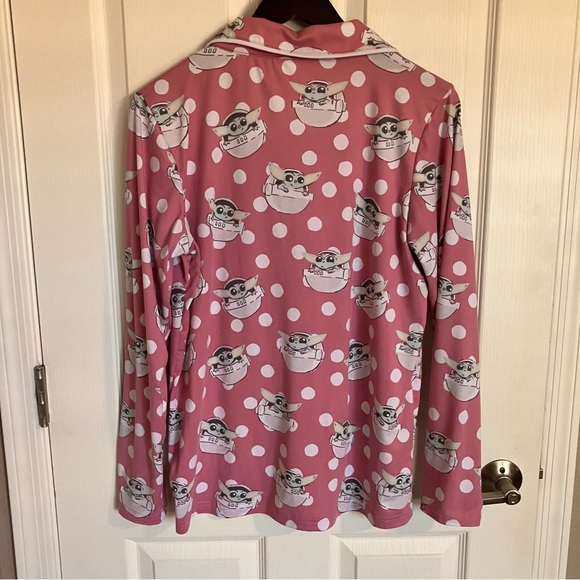 Star Wars Munki Munki SLUMBER Pajama Set Women's Size Medium Baby Yoda 2 Piece - Picture 9 of 16